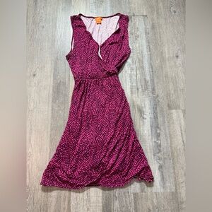 Joe Fresh Red Sleeveless Halter Midi Dress casual lightweight